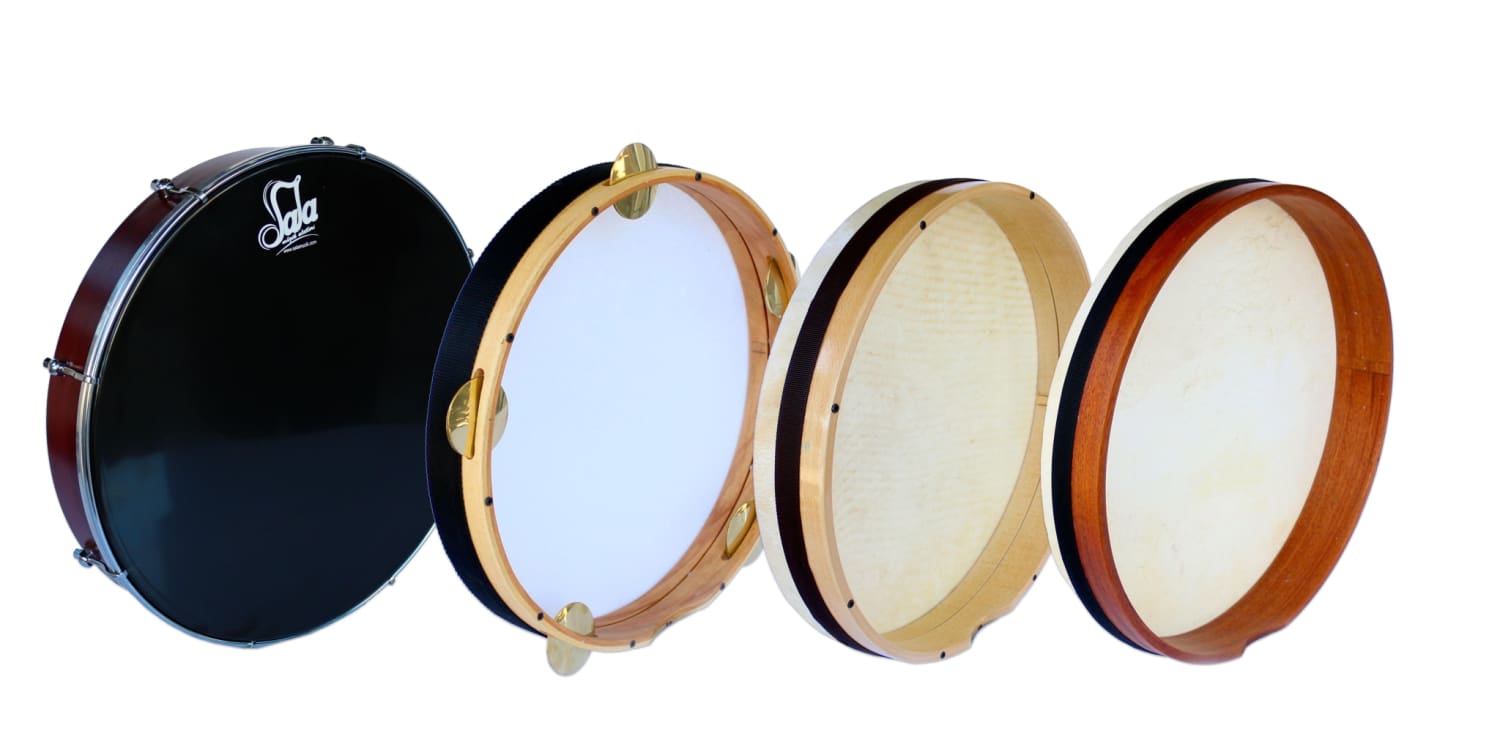 Professional Frame Drum Bendir Tar 18 x 3.5 Air Tuning Pneumatic Fiber  Skin
