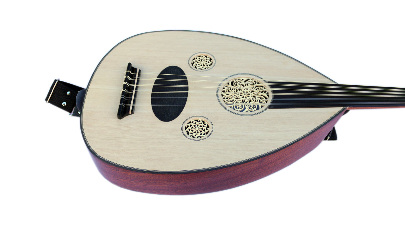 Turkish Professional Half Electric Acoustic Oud OUDE #5