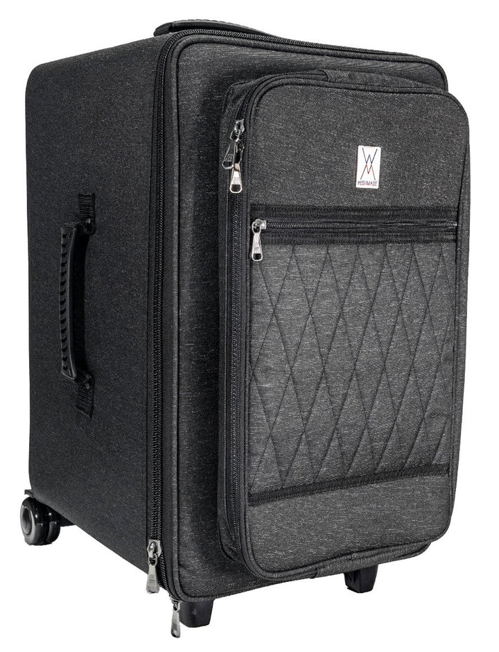 Darbuka flight case FLY-4 by Sala with 360 degree spinner wheels and trolley handle