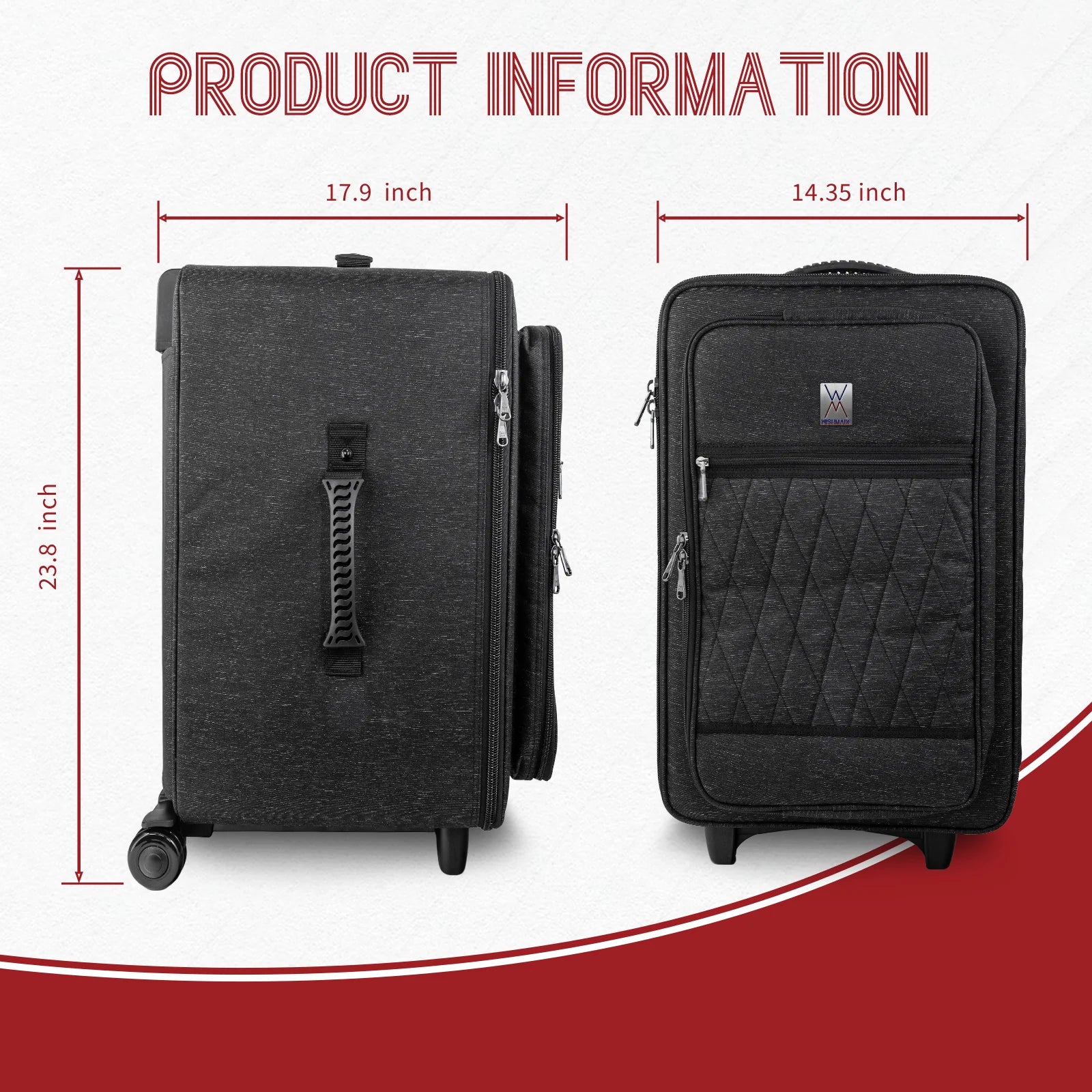 Darbuka Flight Case with 360° Trolley System FLY-4