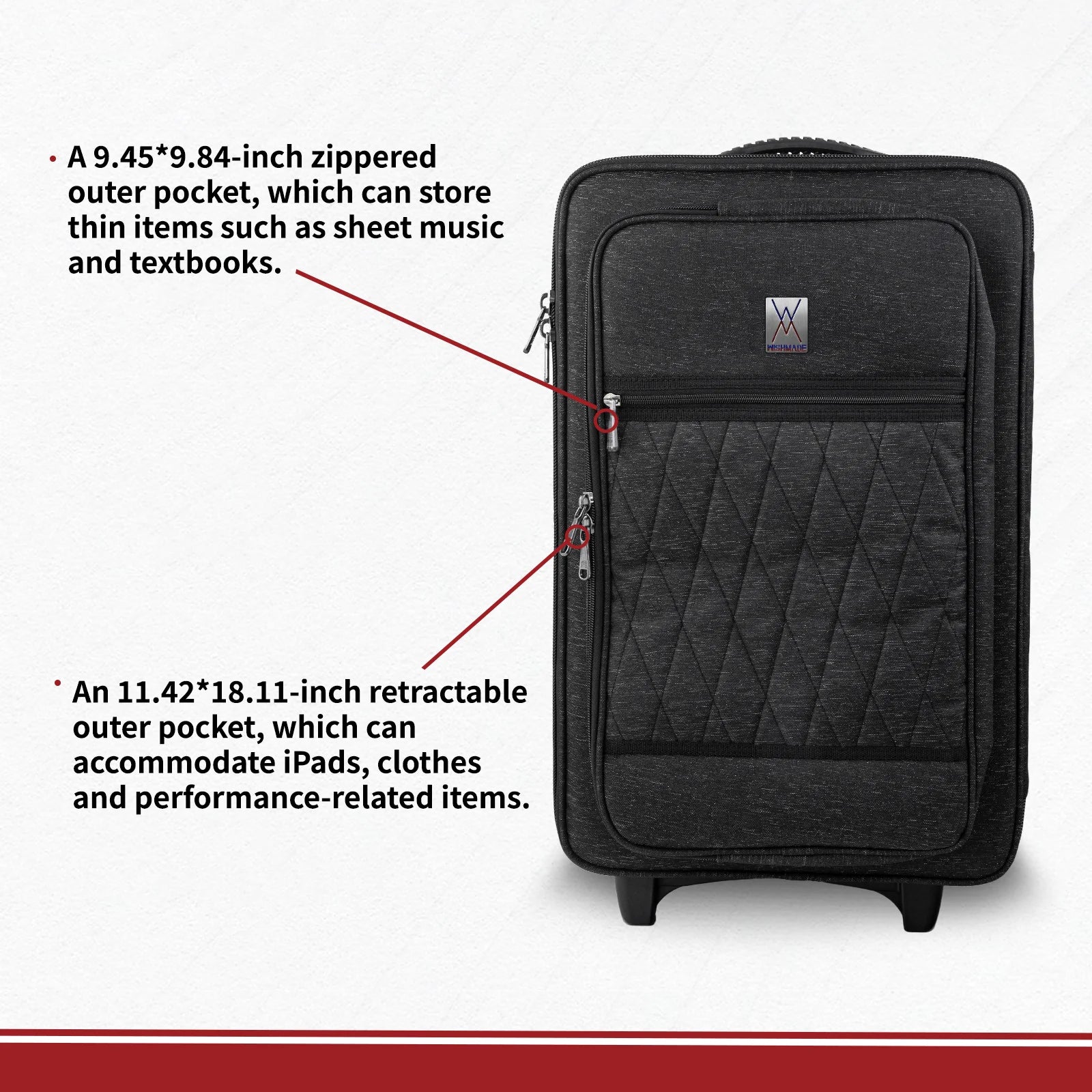 Darbuka Flight Case with 360° Trolley System FLY-4