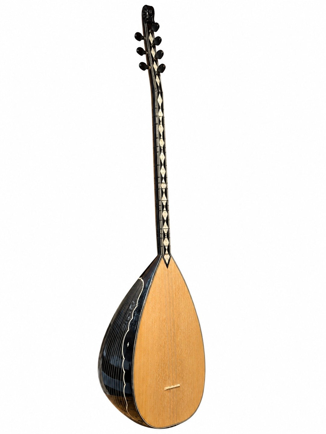 Ahmet Kaya tribute short neck baglama saz KAYA-4 with black walnut bowl