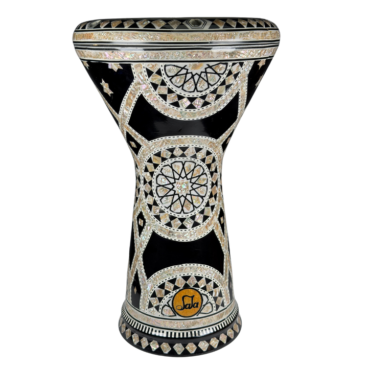Sala mother of pearl Egyptian darbuka MOP-3 with genuine pearl inlay finish