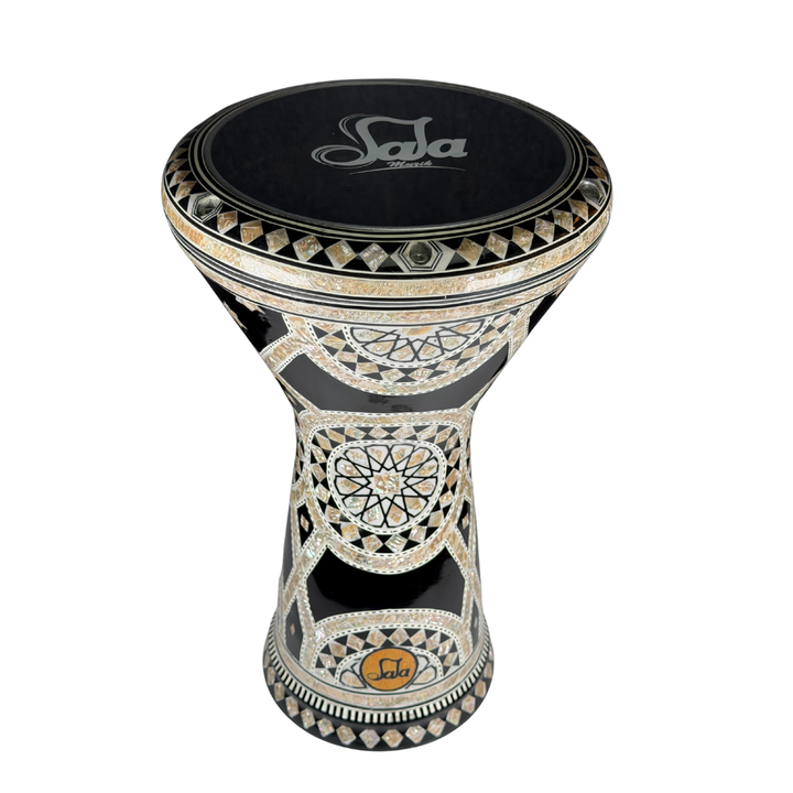 Professional pearl inlaid Egyptian darbuka MOP-3 with synthetic head