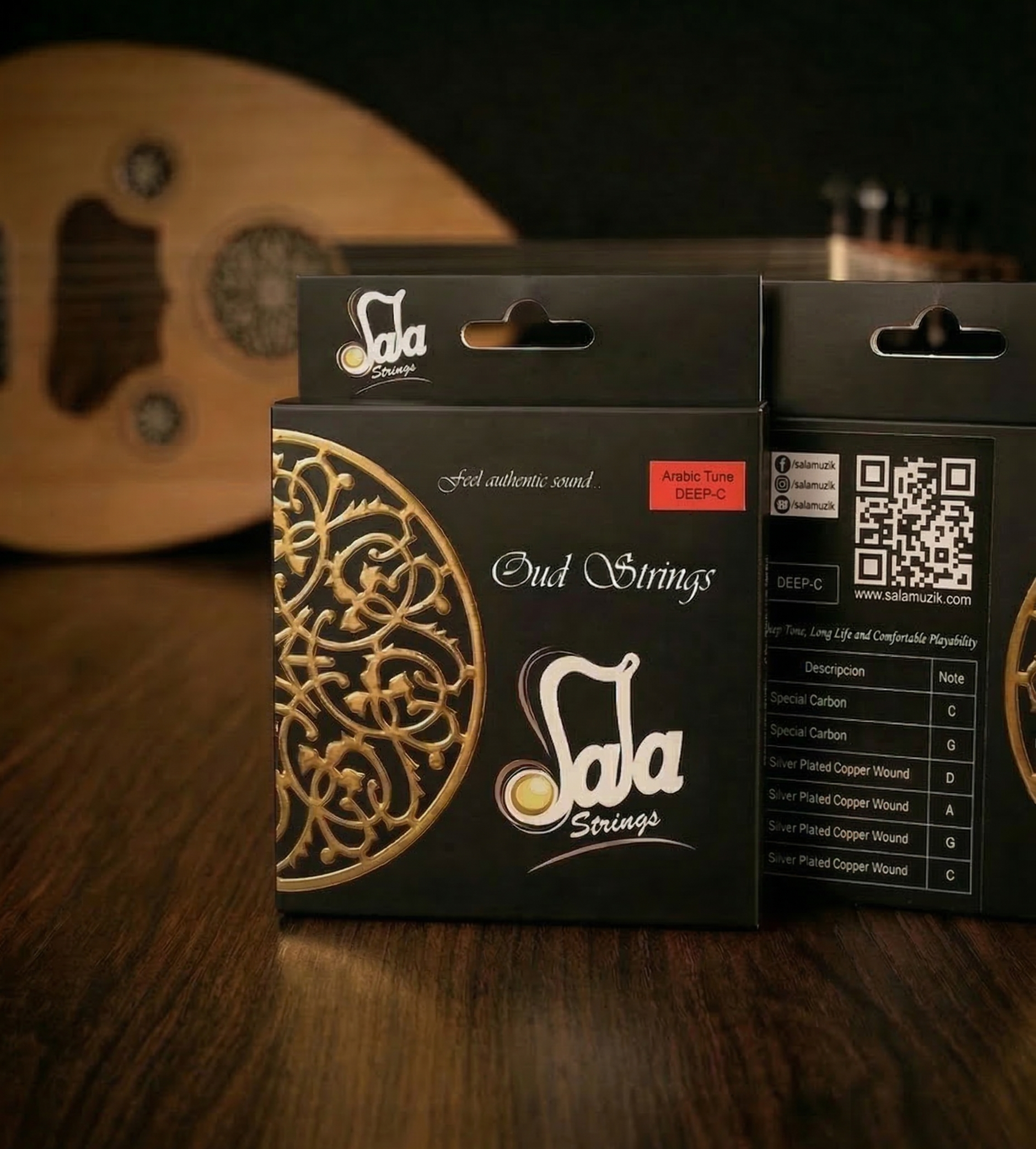 Spezielle CC-Stimmung-Saiten für arabische Oud DEEP-C von Sala Strings