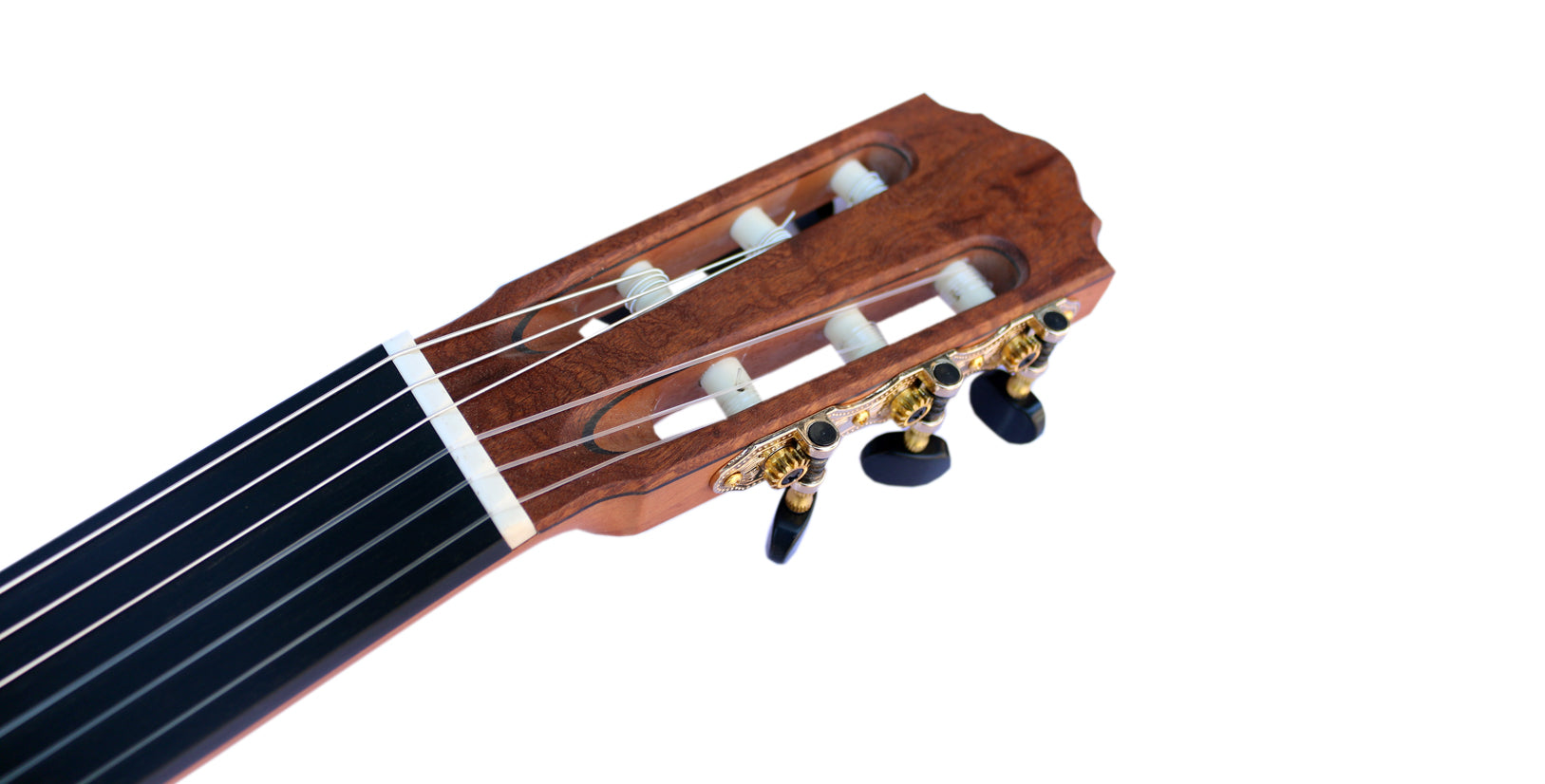 Handcrafted Turkish fretless classical guitar COP-404 with spruce top and ebony surface
