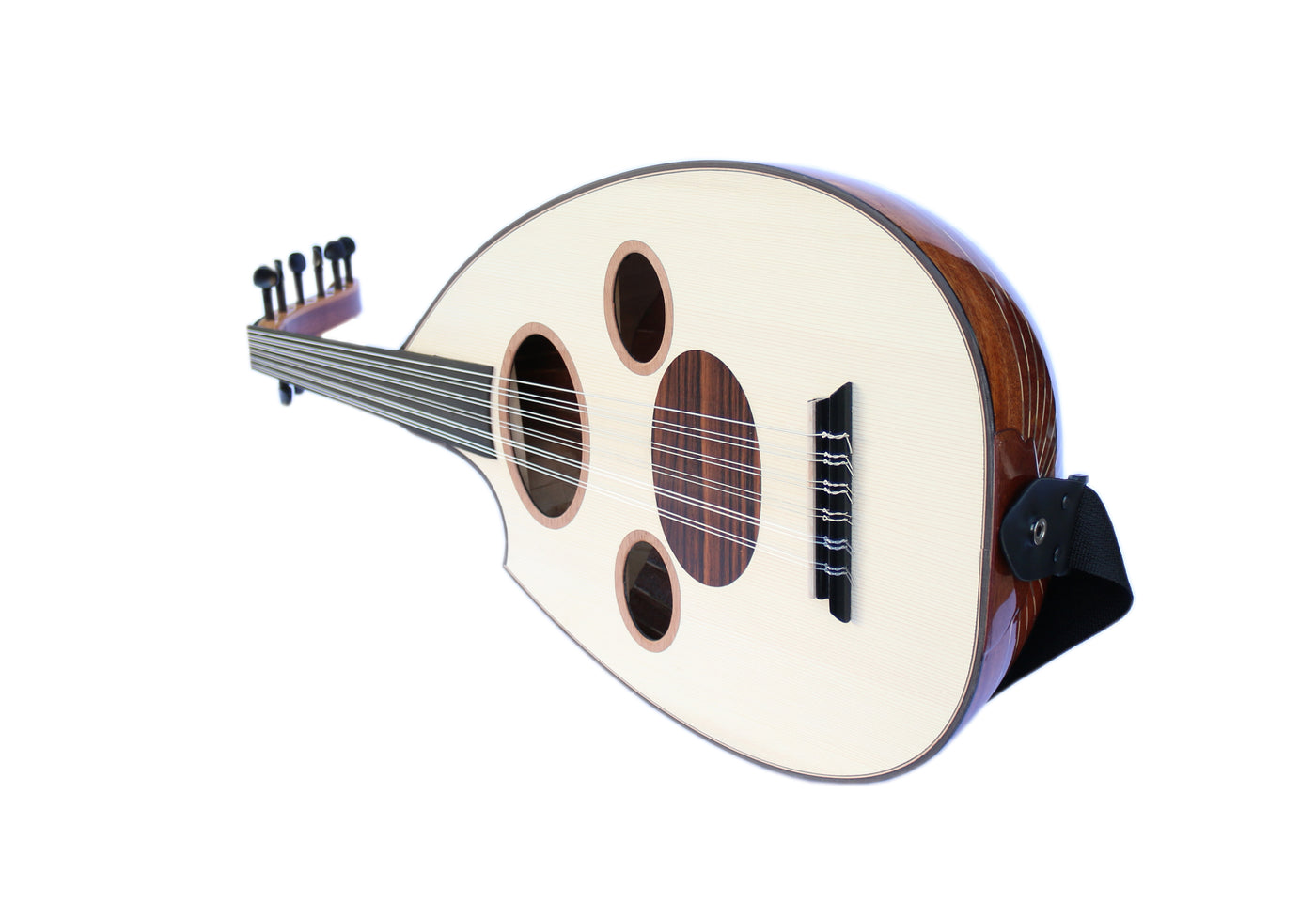 Left Handed Professional Arabic Electric Oud AOH-6L