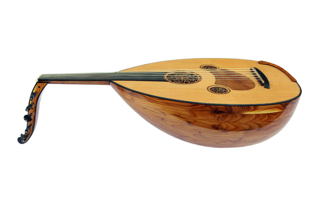 Special left-handed Turkish oud MRS-22L with mulberry bowl and cedar face