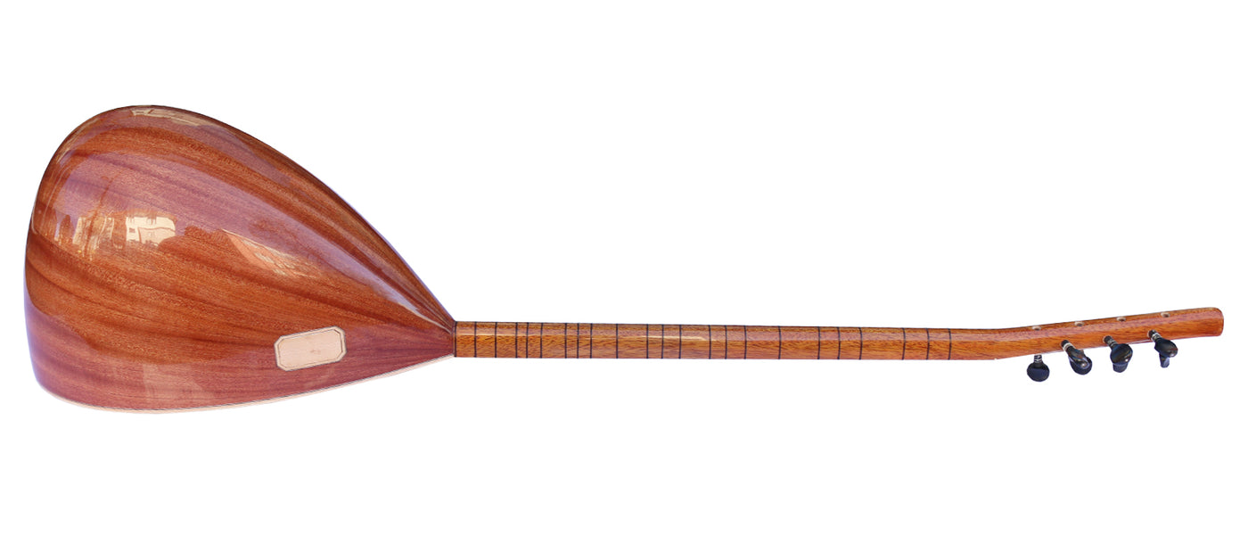 Türkische professionelle Baglama Saz MSL-101-2 aus Mahagoni mit langem Hals