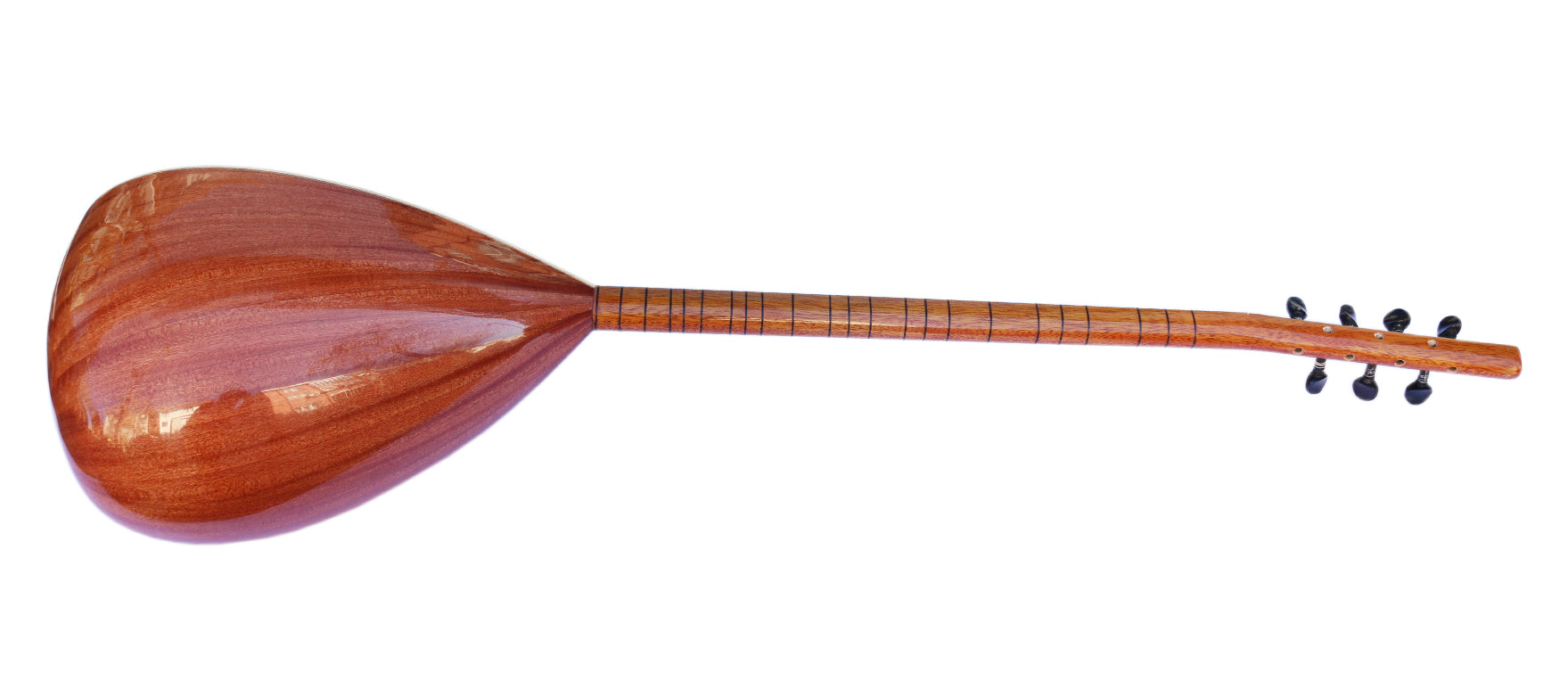 Turc Professionnel Long Cou Acajou Baglama Saz MSL-101-2