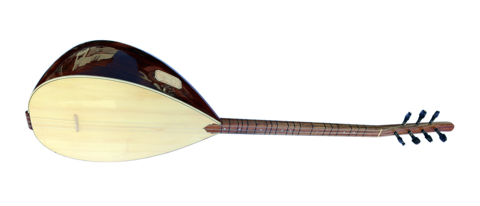 Baglama Saz MSS-105, genévrier à cou court professionnel turc