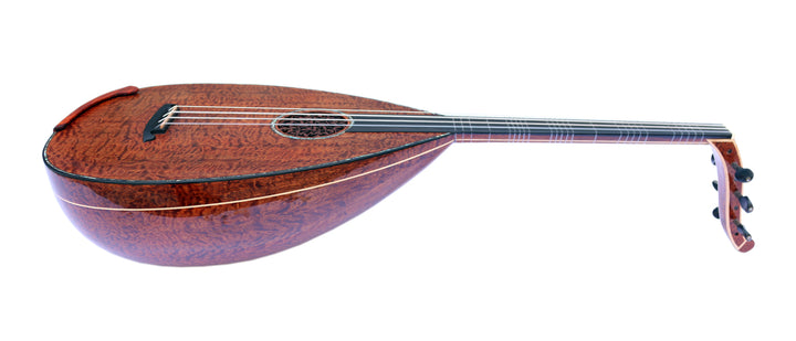 Special electric Turkish lavta LAV-4E by Miras short-neck fretted lute with pickup