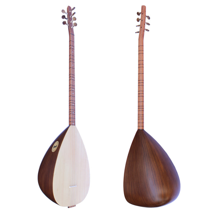 Turkish long neck walnut baglama saz ASL-202 with spruce top and 23 frets
