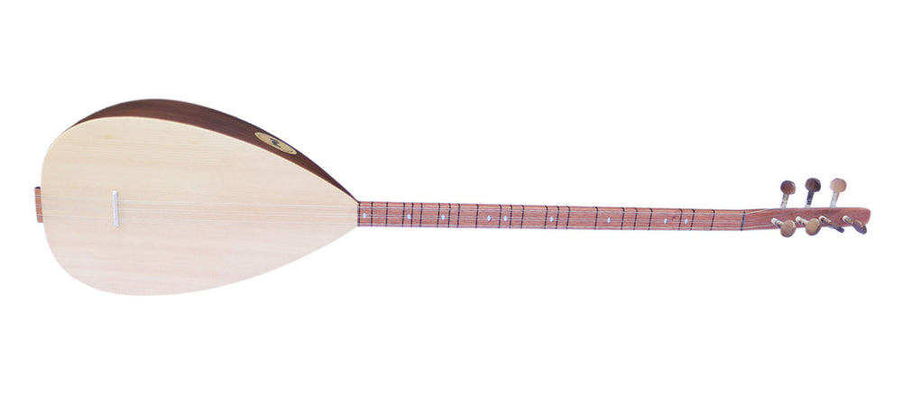 Solid walnut and spruce long neck saz ASL-202 with factory AMP jack by Dest