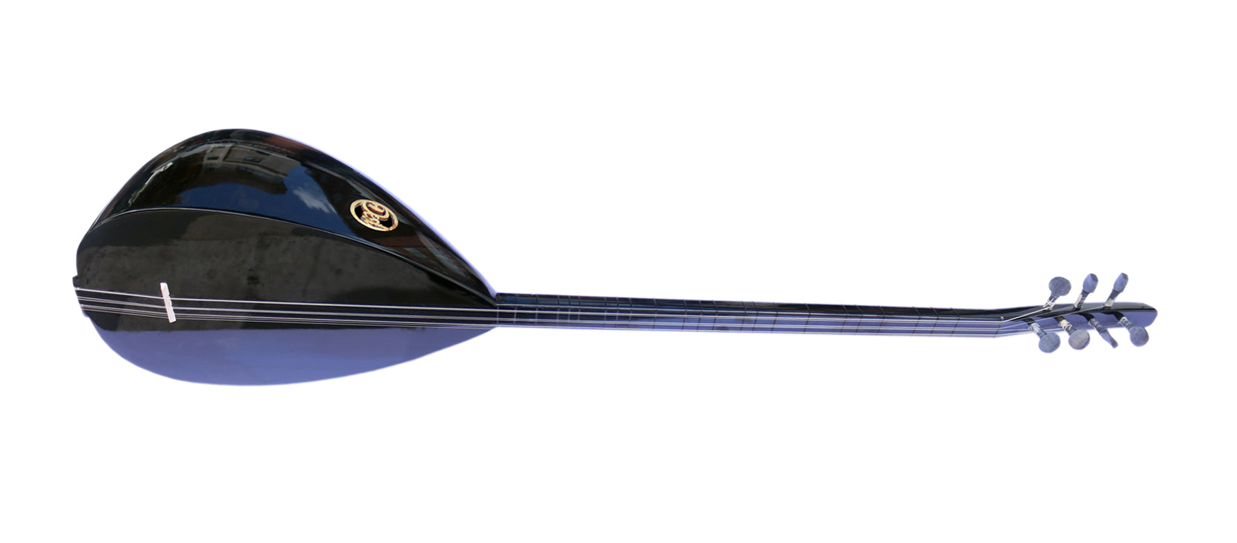 Long Neck Black Walnut Baglama Saz, 23 Frets – Sala Muzik