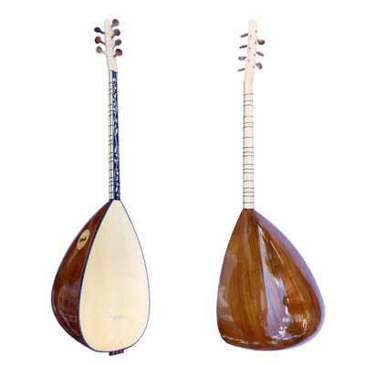 Maulbeer-Baglama Saz ASK-306 mit kurzem Hals, türkische Qualität