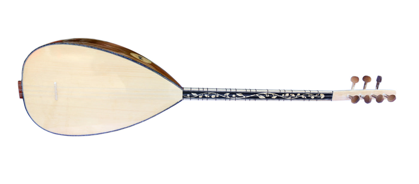 Maulbeer-Baglama Saz ASK-306 mit kurzem Hals, türkische Qualität