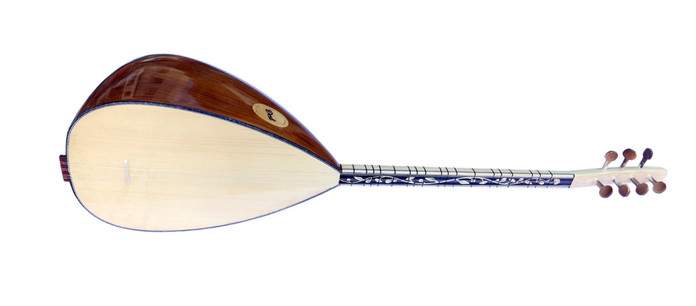 Maulbeer-Baglama Saz ASK-306 mit kurzem Hals, türkische Qualität