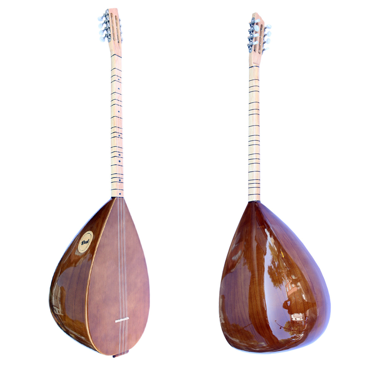 Maulbeer-Baglama Saz ASK-206G mit kurzem Hals, türkische Qualität