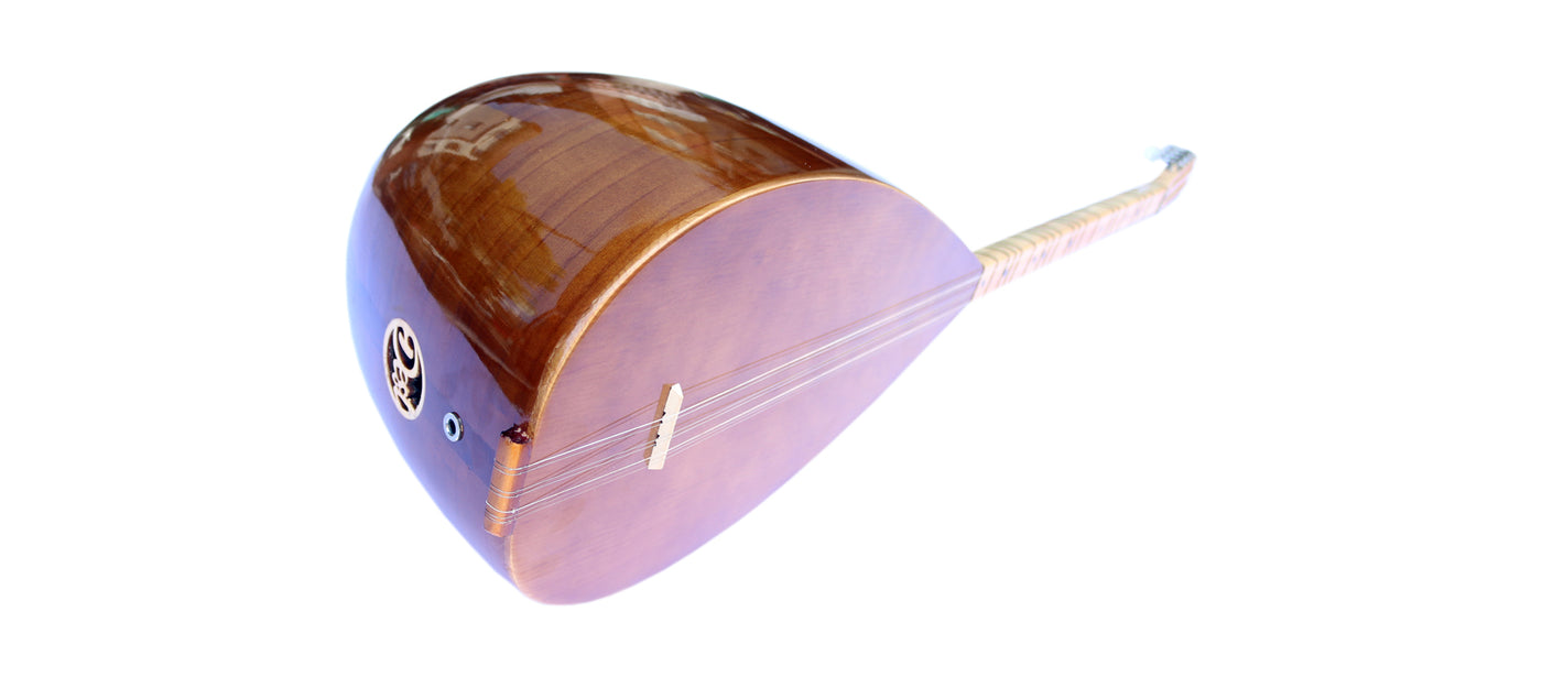 Maulbeer-Baglama Saz ASK-206G mit kurzem Hals, türkische Qualität