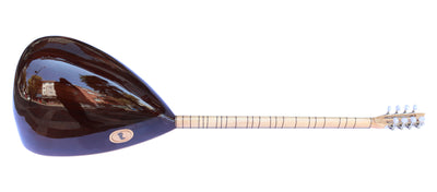 Baglama Saz ASL-302G en noyer à col long de qualité turque