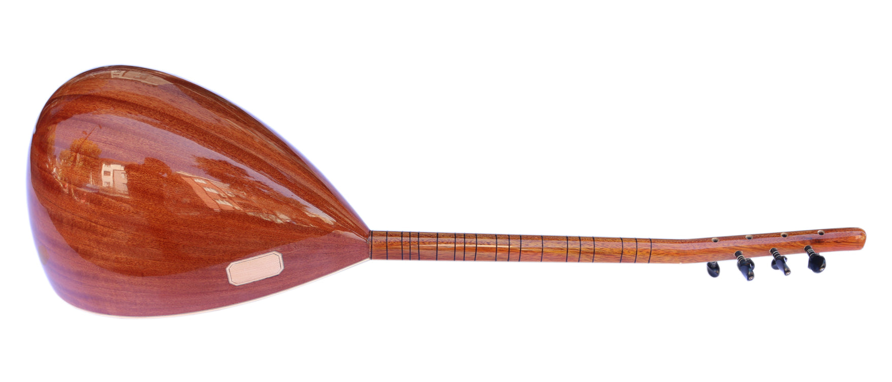 Baglama Saz MSS-101 en acajou à col court professionnel turc