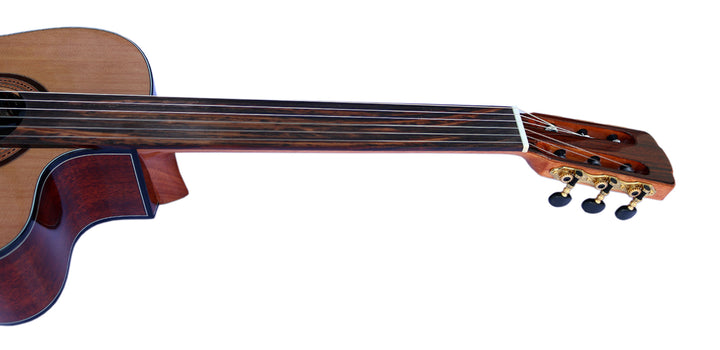 Professional fretless classical guitar CP-4 with built-in equalizer for microtonal music
