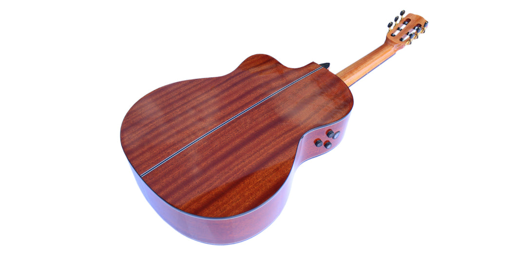 Professional fretless classical guitar CP-4 with built-in equalizer for microtonal music
