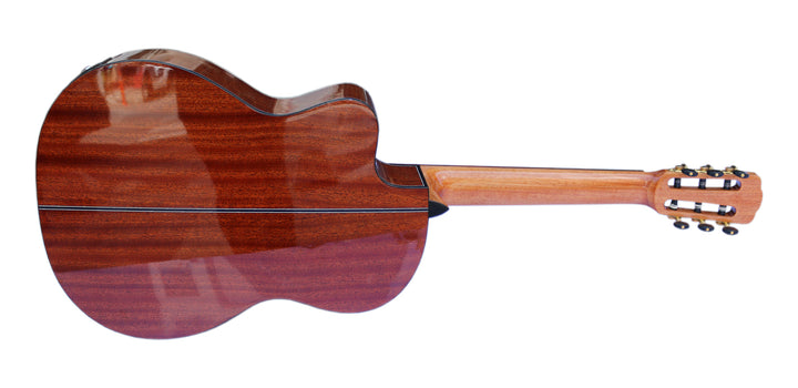 Professional fretless classical guitar CP-4 with built-in equalizer for microtonal music