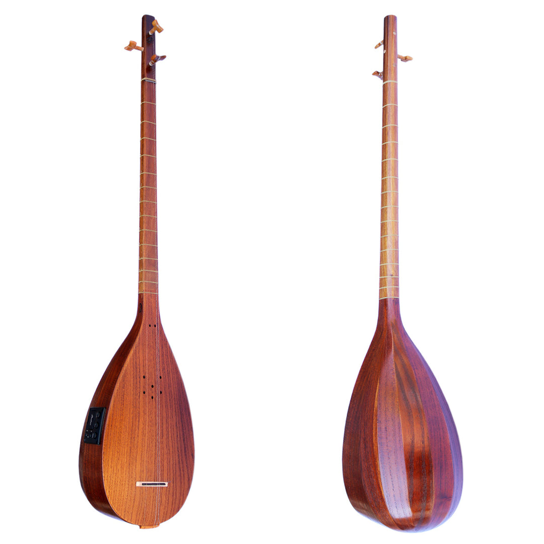 Electric-acoustic Persian tanboor ETM-4 with built-in equalizer and onboard pickup