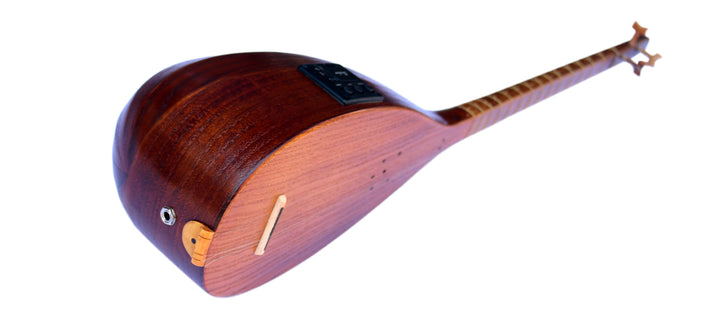 Electric-acoustic Persian tanboor ETM-4 with built-in equalizer and onboard pickup