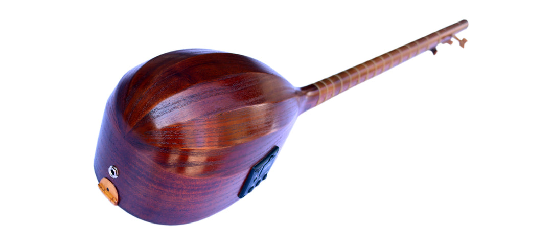 Electric-acoustic Persian tanboor ETM-4 with built-in equalizer and onboard pickup