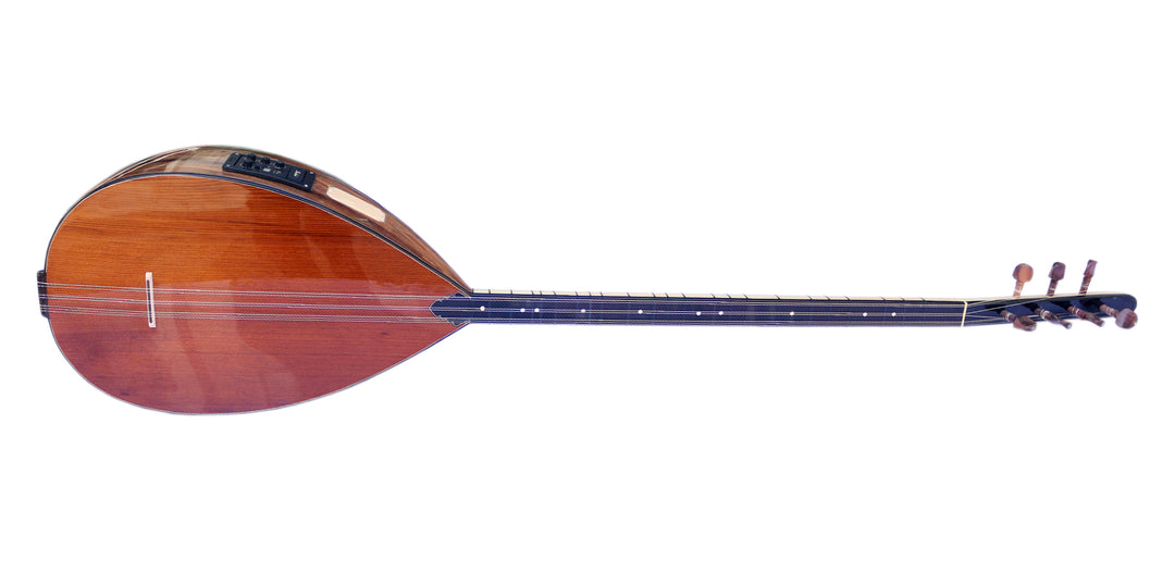 Walnut and Canadian cedar long neck saz ALB-303EQ with Shadow equalizer by Sala