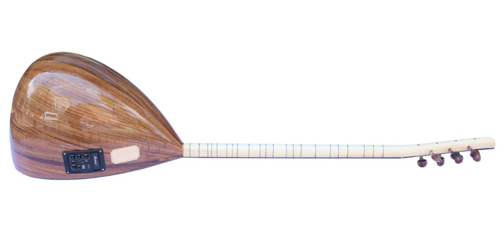 Walnut long neck electric baglama saz ALB-303EQ by Sala