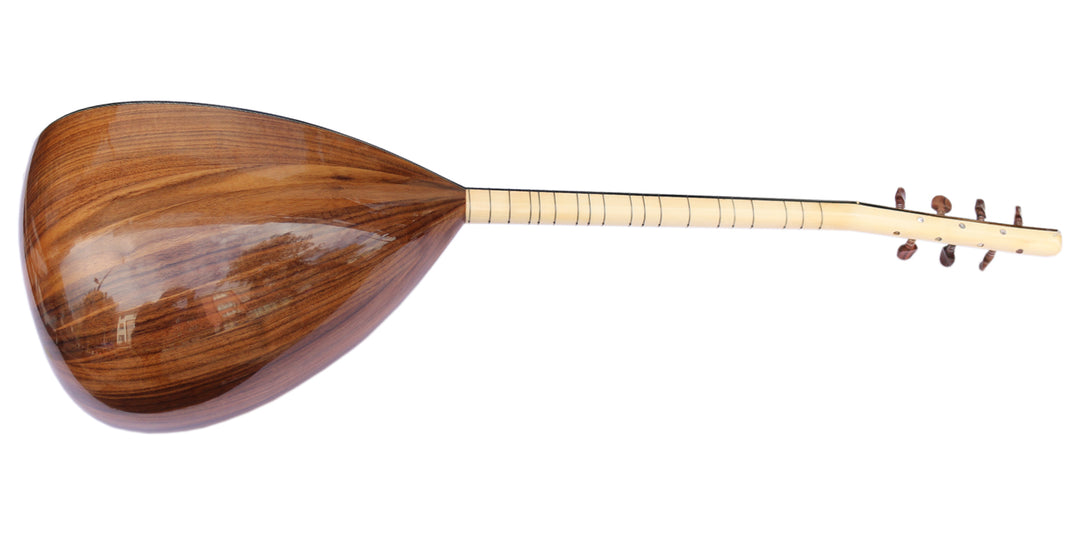 Walnut short neck electric baglama saz ASB-303EQ by Sala
