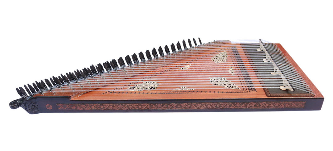 Armenian qanun MKE-5 with mother of pearl inlay by Mustafa Saglam