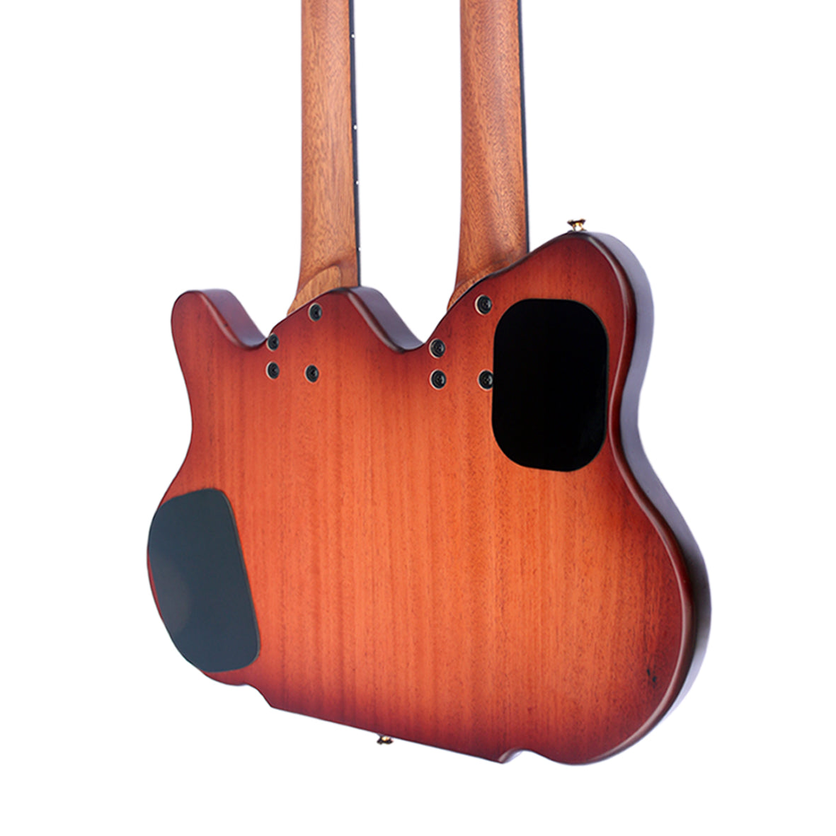 Headless Double Neck: Adjustable Microtonal + Fretless Edition