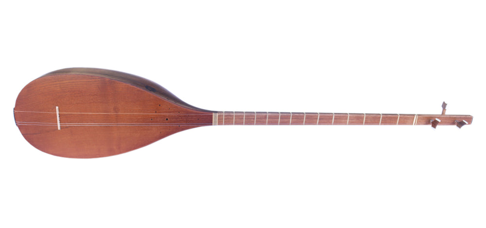 Professional carved walnut Persian tanboor MOT-5 long-neck Sufi stringed instrument
