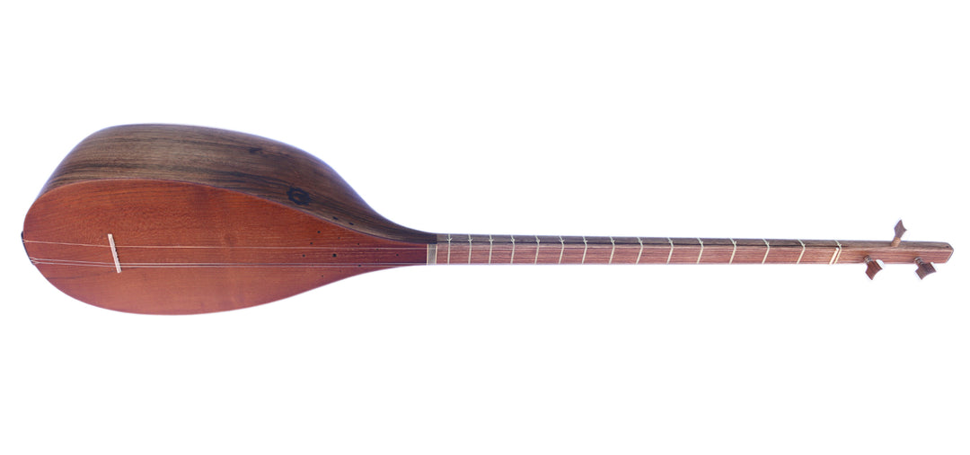Professional carved walnut Persian tanboor MOT-5 long-neck Sufi stringed instrument