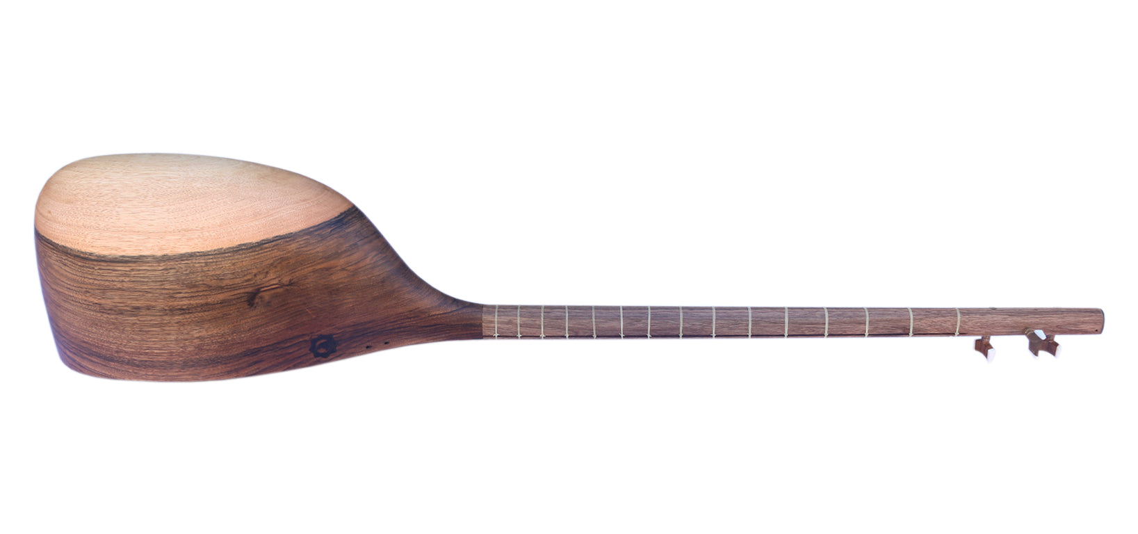 Professionell geschnitztes persisches Tanboor aus Walnussholz, MOT-5