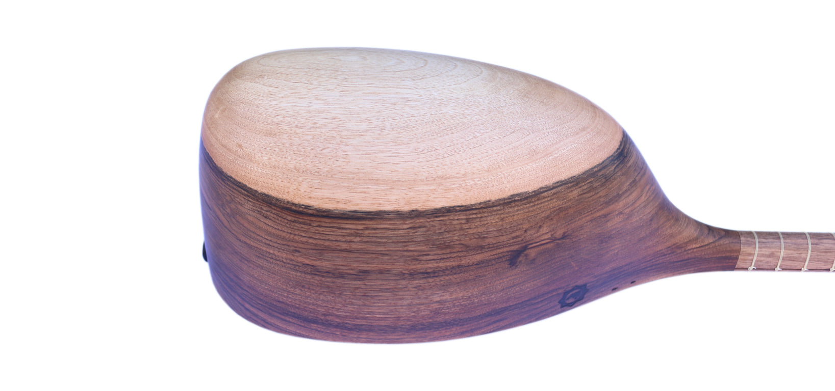 Professionell geschnitztes persisches Tanboor aus Walnussholz, MOT-5