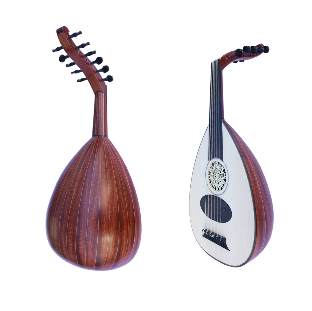 Turkish oud for kids KAO-3 with mahogany bowl and spruce face in 1/2 size