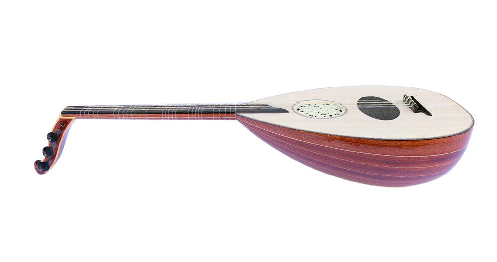 Mahogany and spruce Turkish lavta by Sala Muzik
