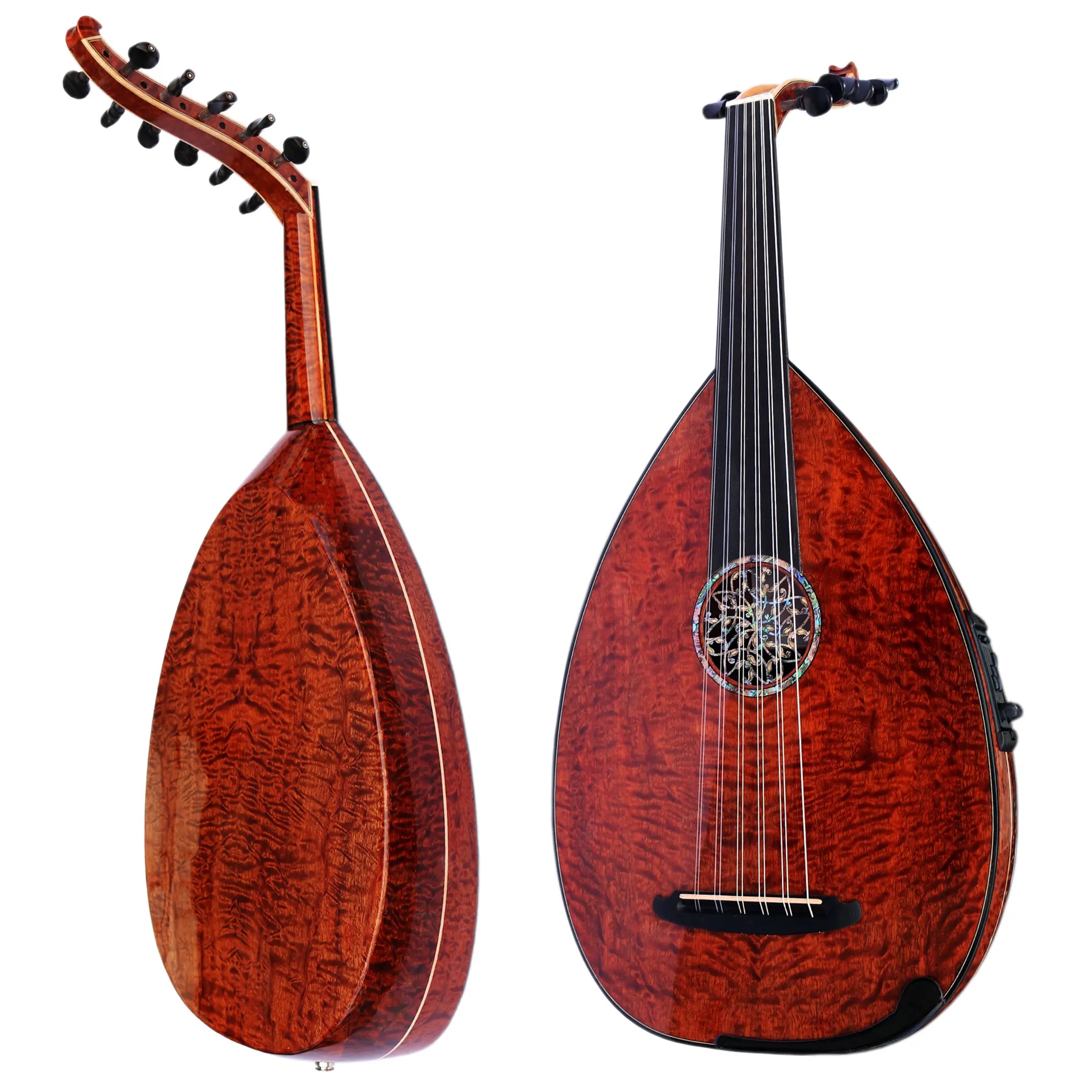 Special Left Handed Electric Turkish Oud UNQ-20EL By Miras