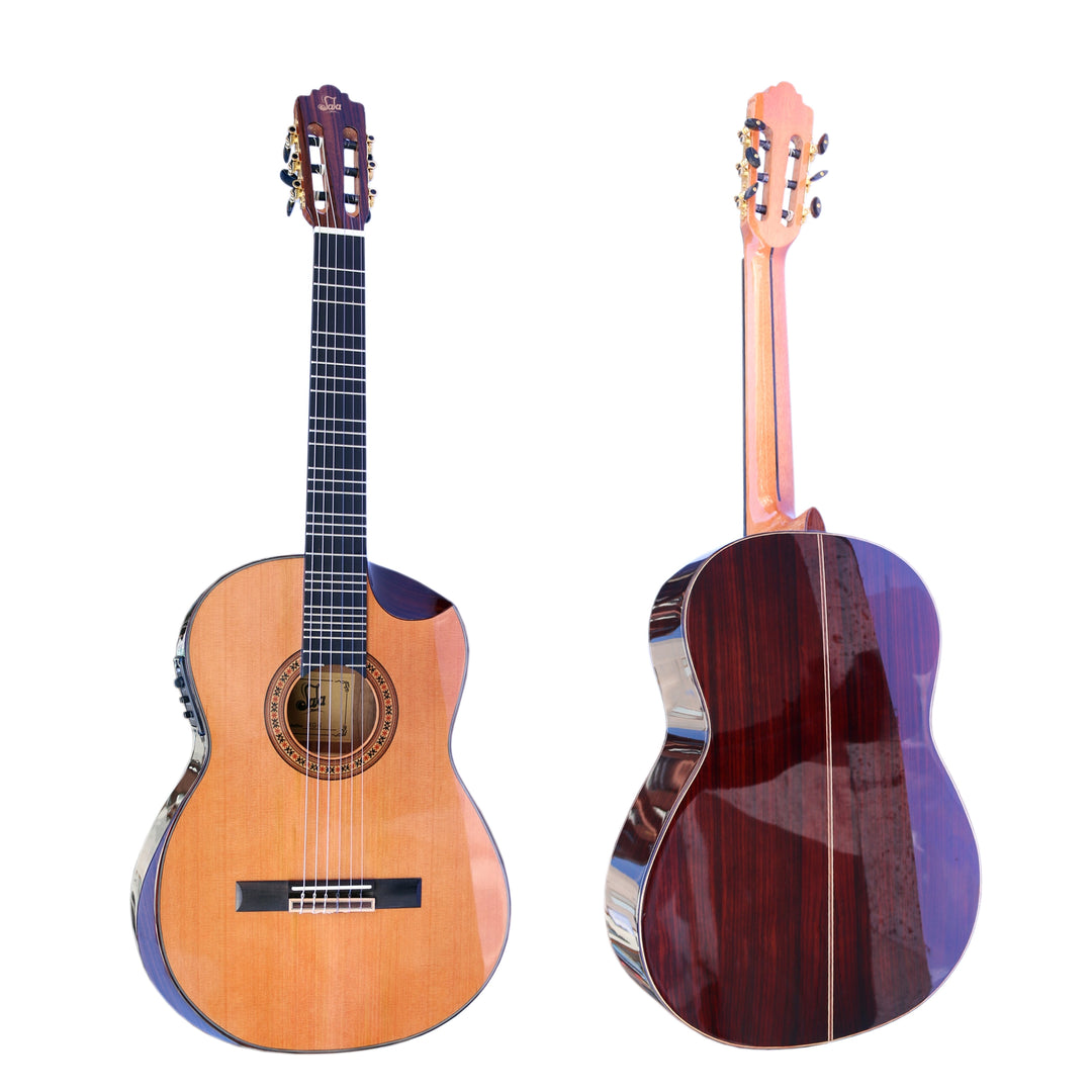 Professional Microtonal Electric Classical Guitar With Equalizer KG-5