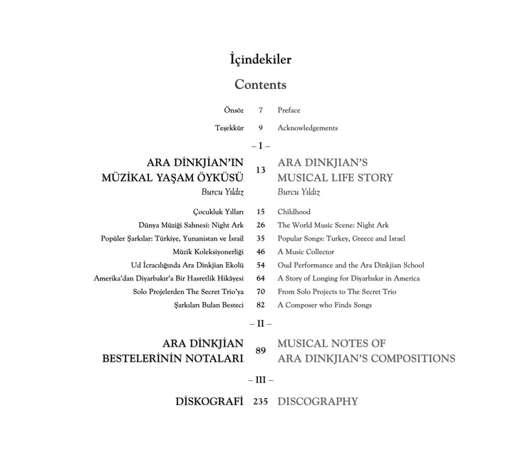Ara Dinkjian songbook collection of Armenian and Turkish music for oud and kanun