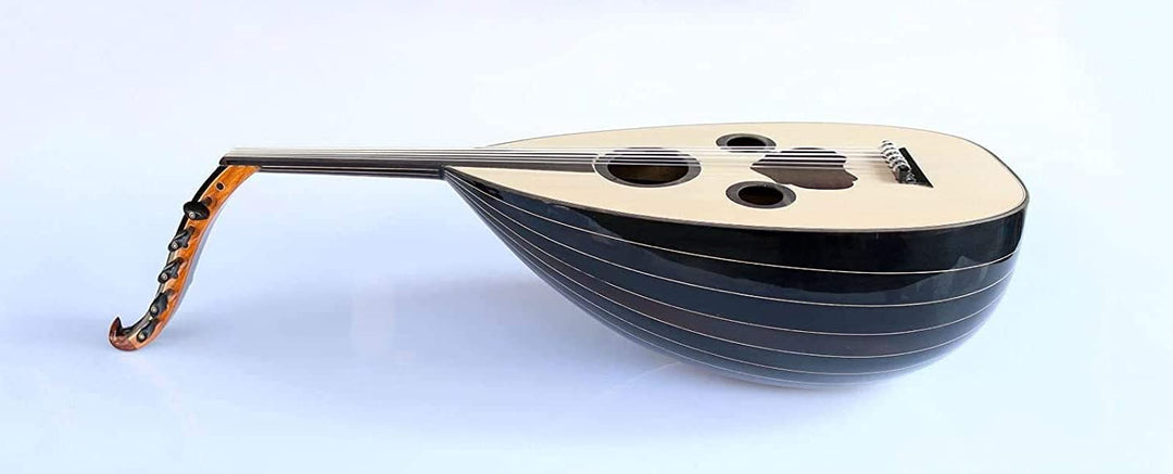 Left handed handmade Arabic walnut oud AAO-108L with spruce face