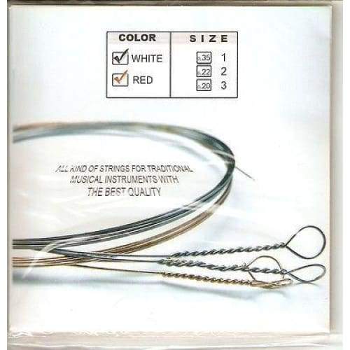Cordes de sétar pack de 5 Vahdati jeu de rechange instrument persan