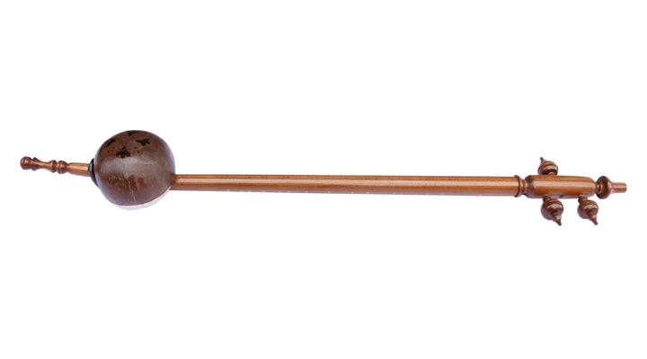 Turkish Rebab MRU-302 wooden body and traditional bowed instrument details