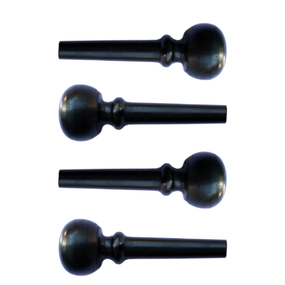 Ebony pegs for kamanche YPK-404 replacement tuning peg set by Afshari